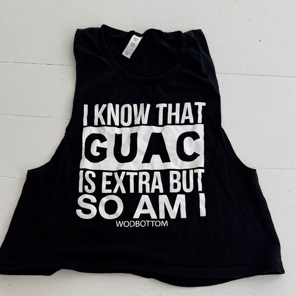 WodBottom Black Tank Top - Fun Graphic Design